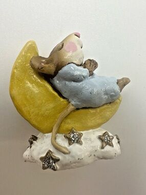 Wee Forest Folk "Heavenly Slumber" 1995 M210 Baby Blue Gown WFF Annette Petersen